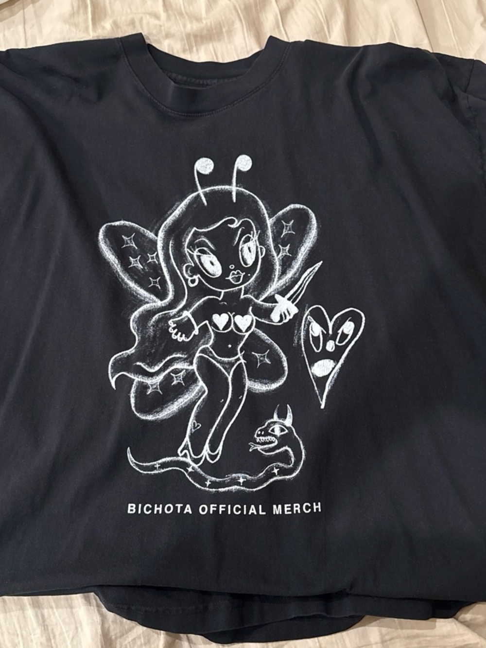 Women's Black Graphic Tee